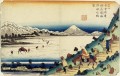 塩尻峠から見た諏訪湖の眺め 1830年 渓斎英泉浮世絵